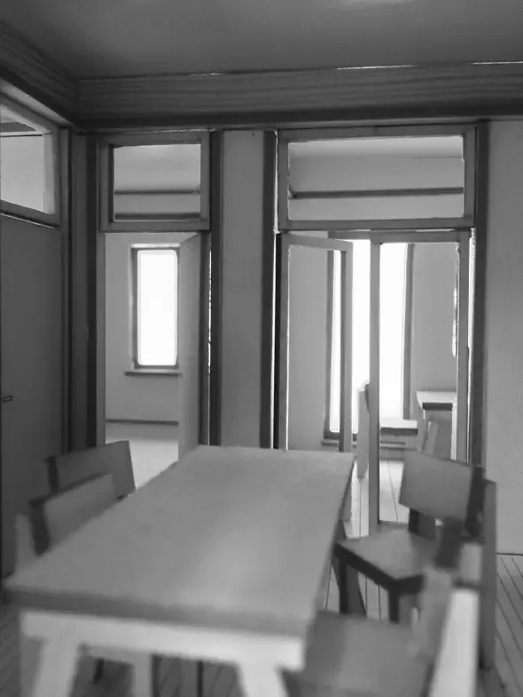 Modellfoto - zentrales Esszimmer