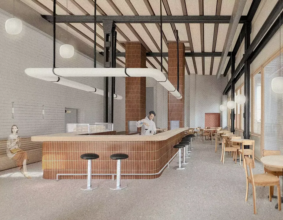 Gastronomie in der ehemaligen Seilbahnstation – Bistro/Projekt Debora Amslerr