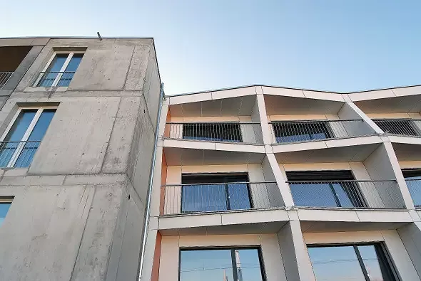 Fassadenansicht Pilotprojekt Hafenstrasse 7, Kreuzlingen