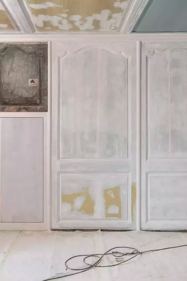 pièce historique en chantier