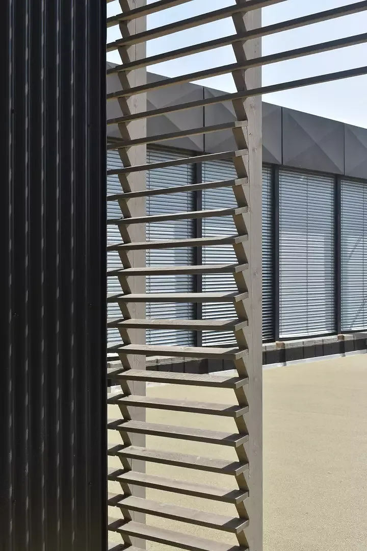 Détail de la façade sud