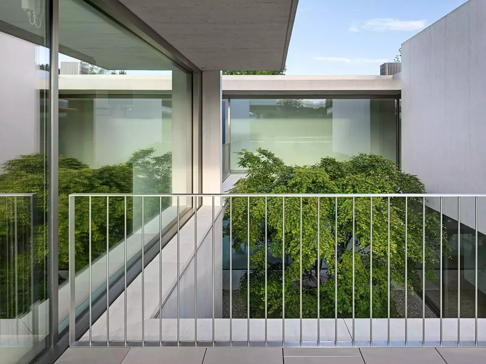 Vue sur l'atrium