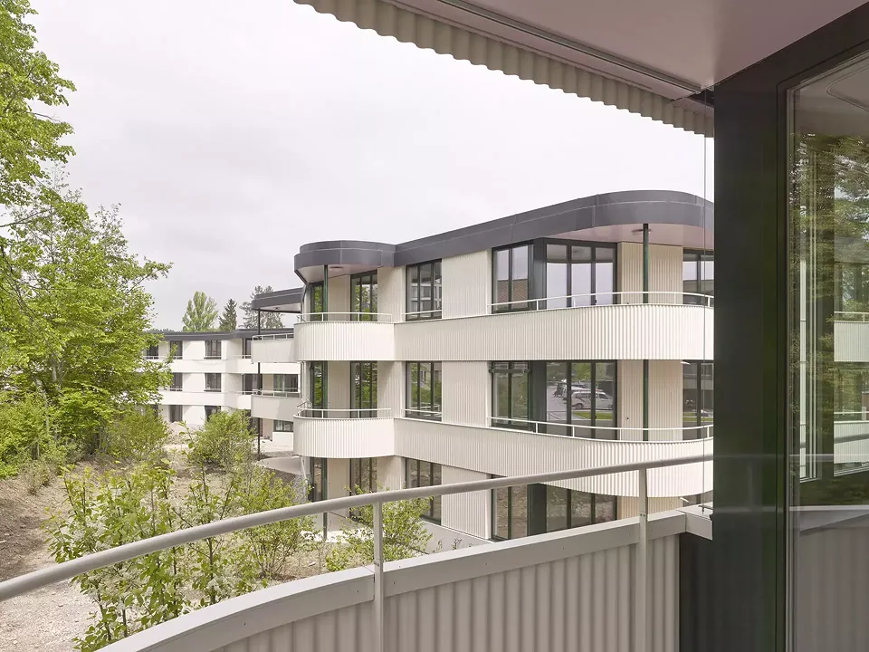 Blick vom Balkon