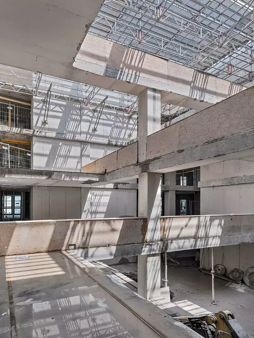 Buck 40 Umnutzung Gewerbe- und Bürohaus - Baustelle - Atrium 
