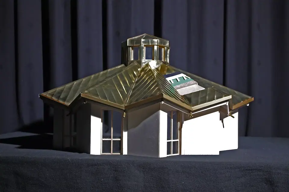 Modello 1:20 Approfondimento copertura, vista esterno