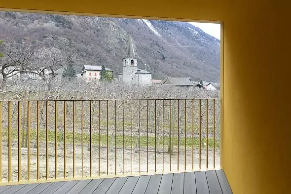 Vue sur le verger