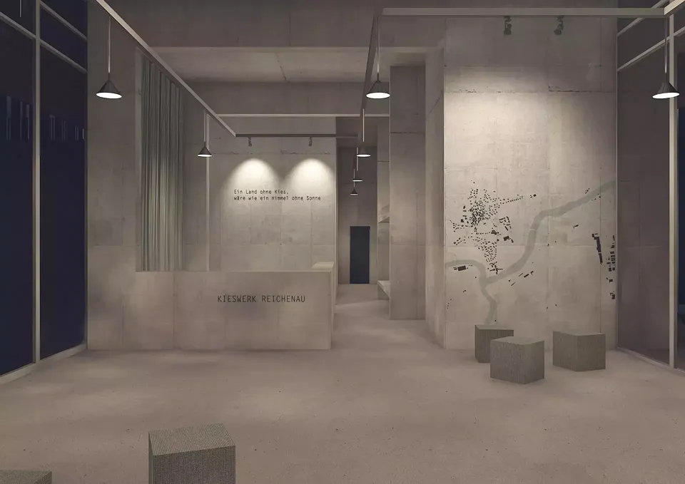 centre administratif dans la nuit