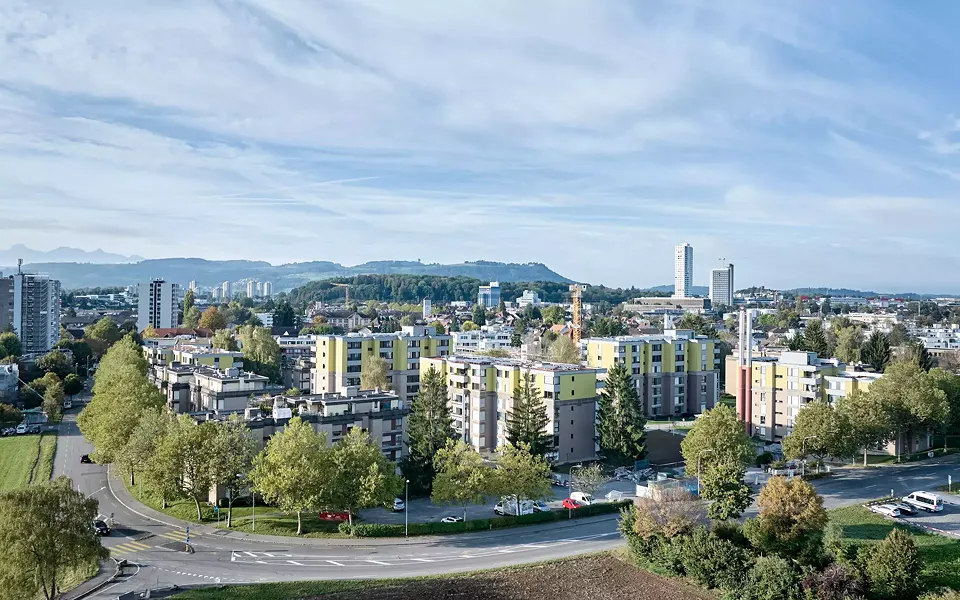 Luftaufnahme Siedlung