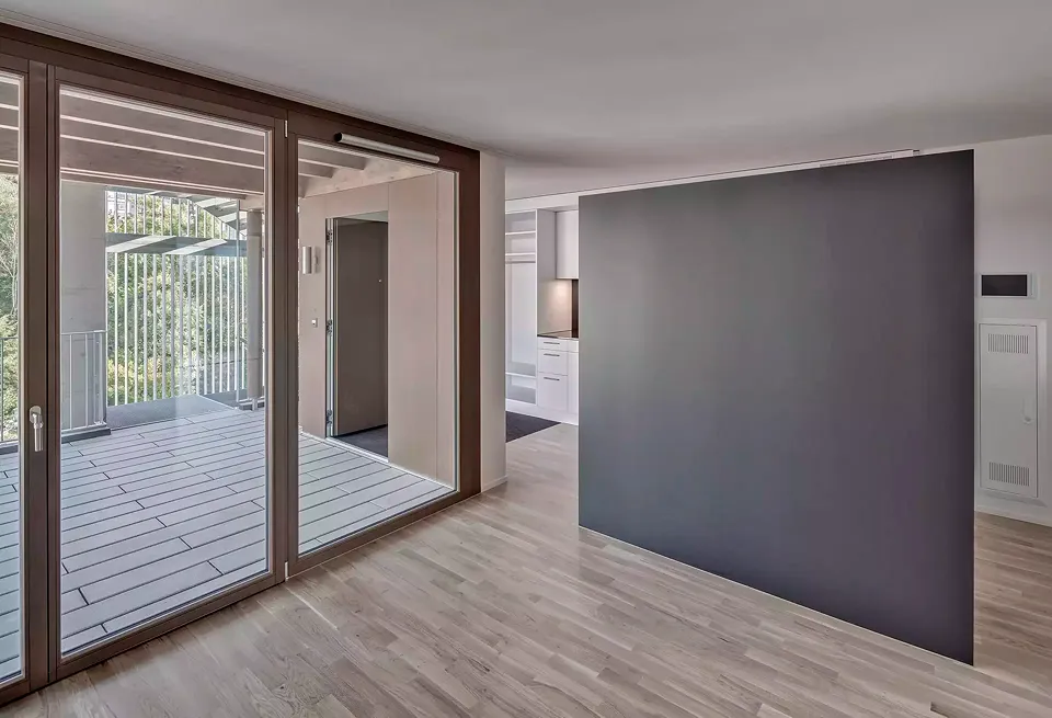 Wohnraum und Veranda