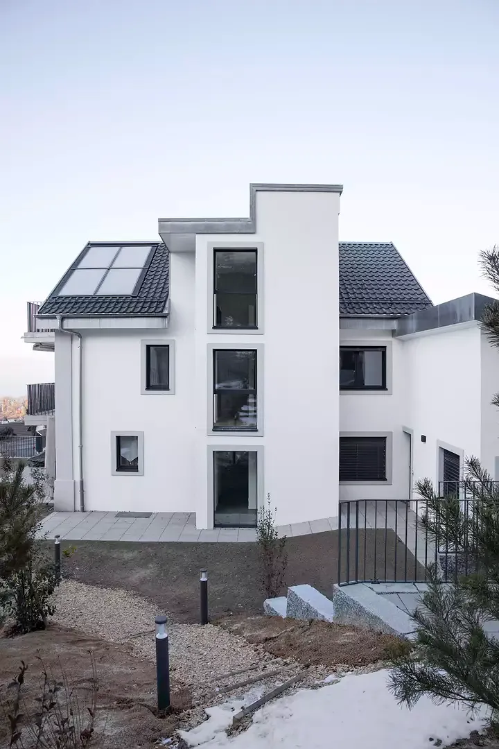 Extérieur villa A: façade est