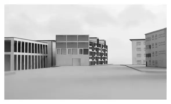 Konzeptbild Nr. 5: Arbeiten und Wohnen. Höhenversprünge zur Orientierung (südlich gelegen). / ©patricegruner