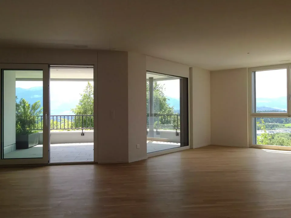 Wohnzimmer mit Terrasse