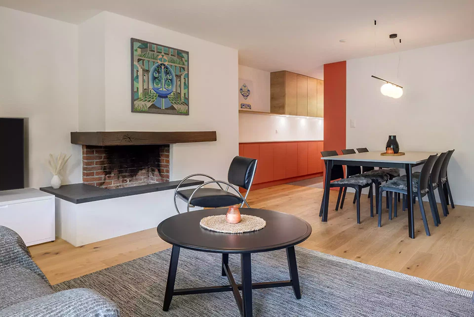 Wohnzimmer und Küche