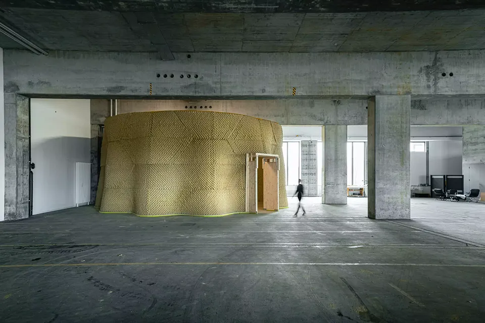 Clay Rotunda, SE MUSICLAB, Bern, 2020-2021 (c) Gramazio Kohler Research, ETH Zürich. Photo: Michael Lyrenmann