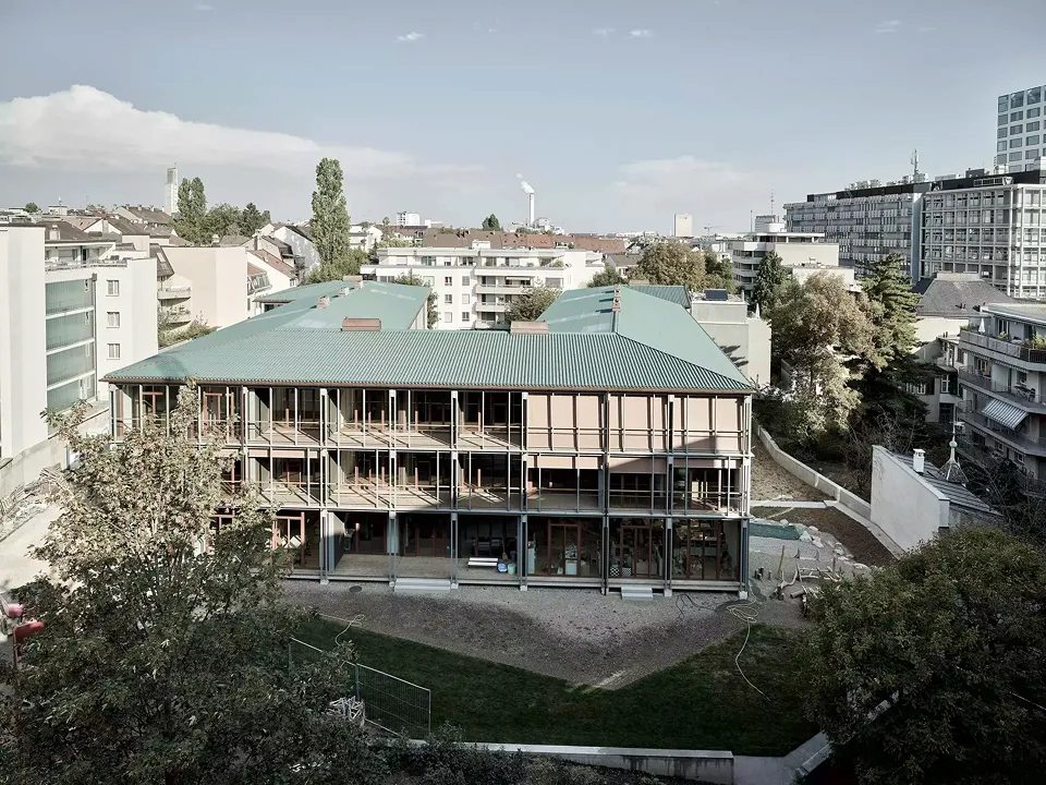Blick auf Hofgebäude
