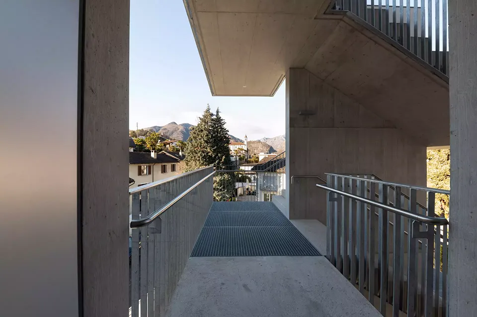 Blick aus dem Nottreppenhaus