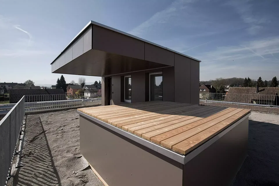 Terrasse au toit