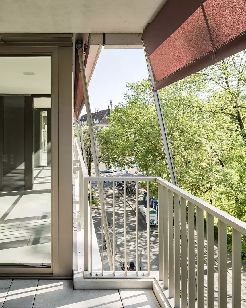 Blick vom Balkon