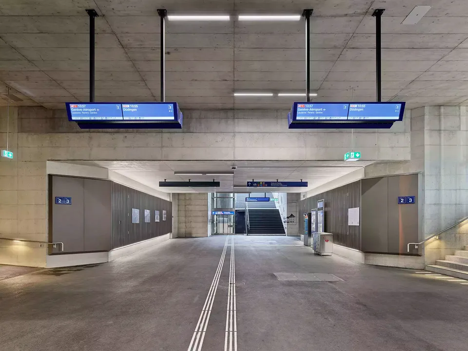 Nouveau passage inférieur avec sortie Pérolles et ascenseur