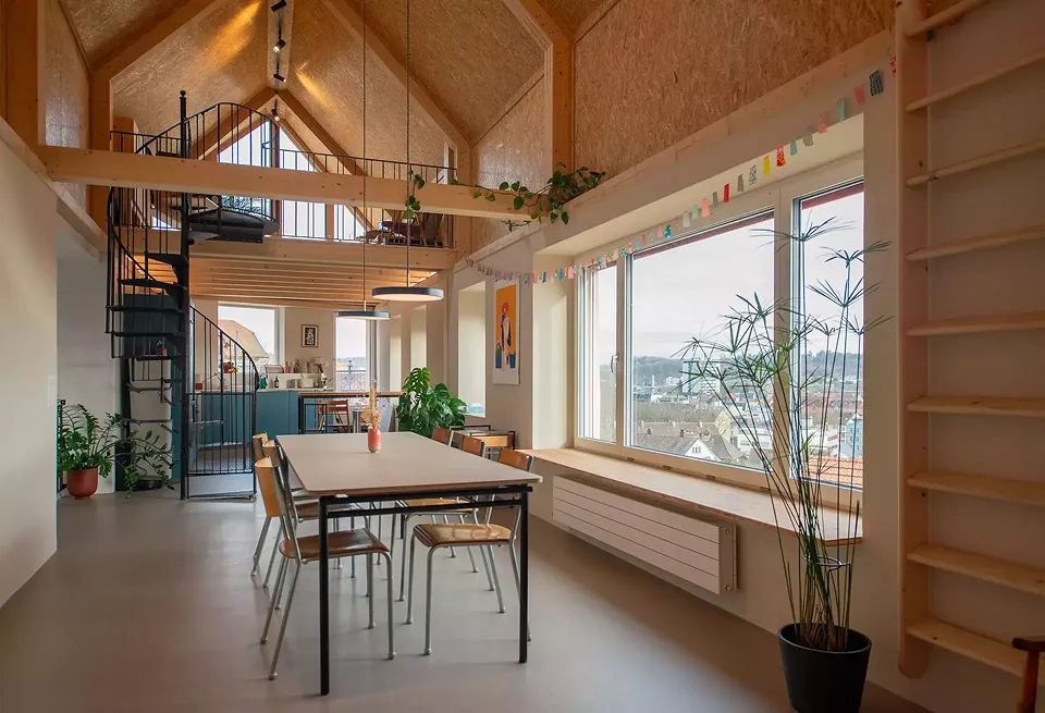 Vue intérieur vers la cuisine