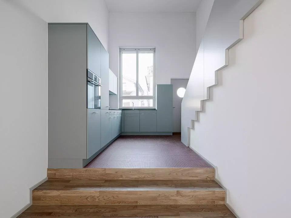 Küche einer Maisonettewohnung