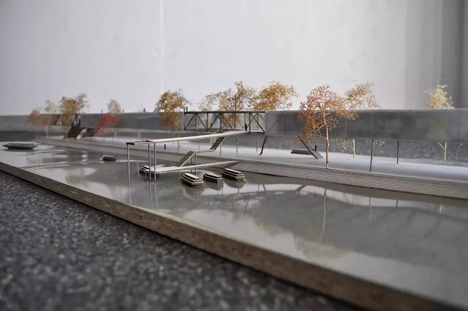 Maquette 1:200 ateliers d'artistes_ile aux cygnes