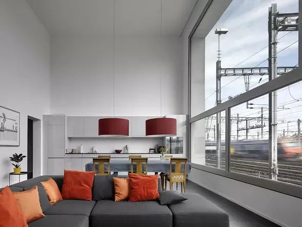 Pièce d'habitation indivduelle sur deux étages
