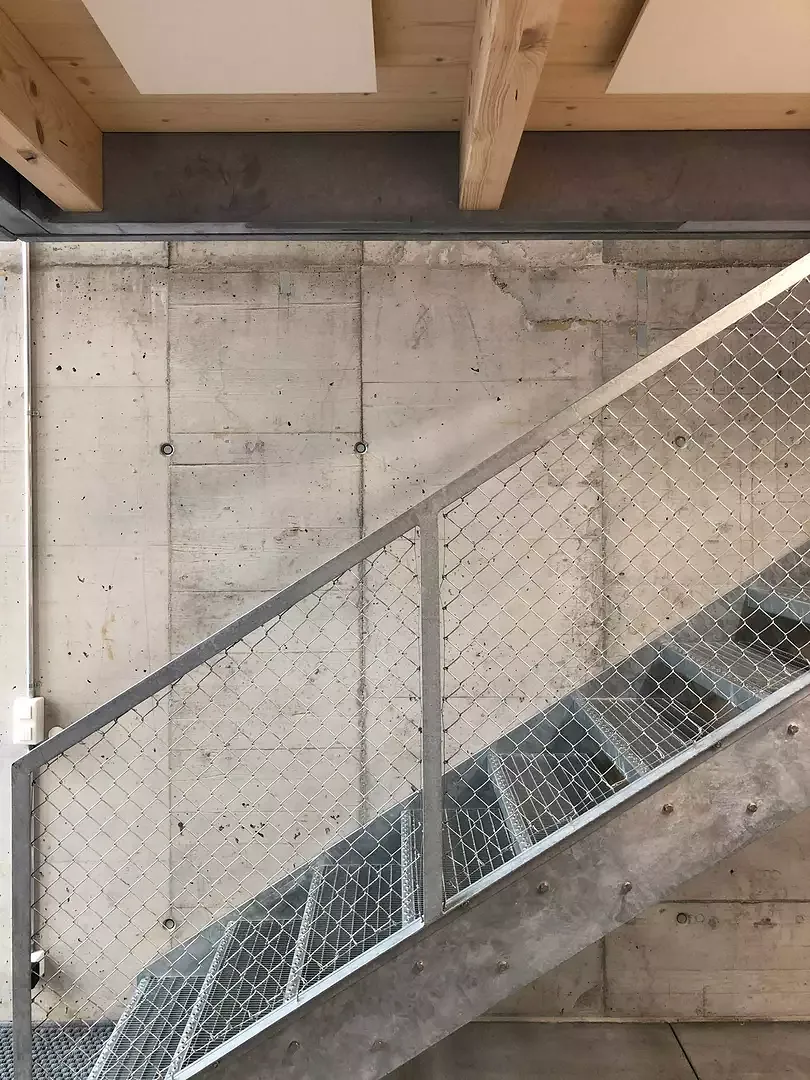 Treppe zur Ateliergalerie