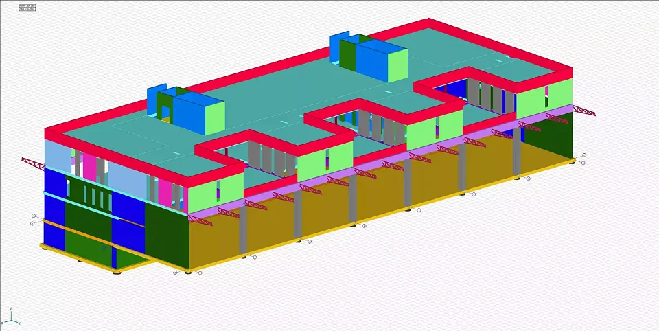 Abb 7_Statikmodell Output Vordimensionierung mit Farbcode