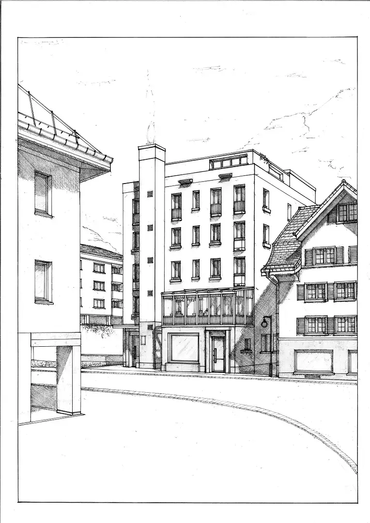 Zeichnung Strasse