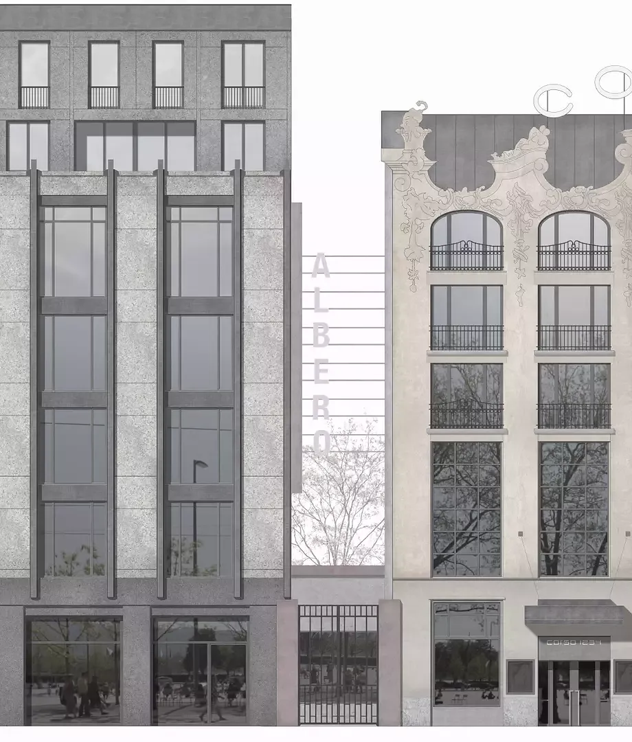 Materialisierung Platzfassade inkl Corso