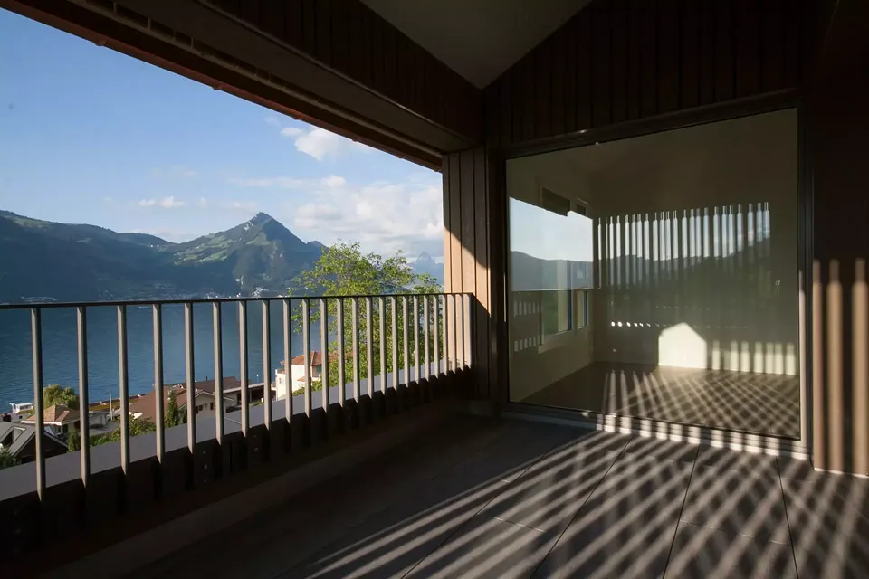 Loggia mit Bergsicht