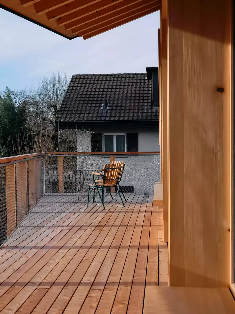 Terrasse im Obergeschoss