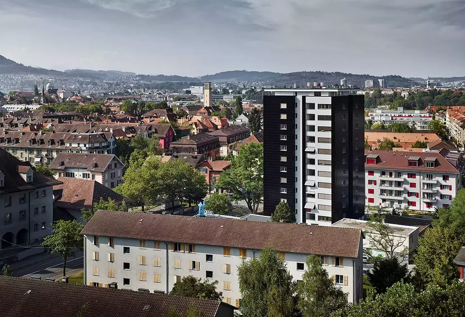 Façade nord-est, Standstrasse Bern