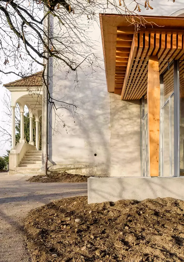 Foyer Künstlerhaus Boswil, mit Haupteingang