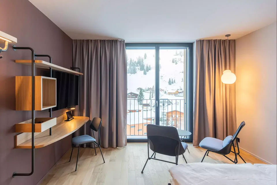 Standardzimmer: Blick nach Aussen