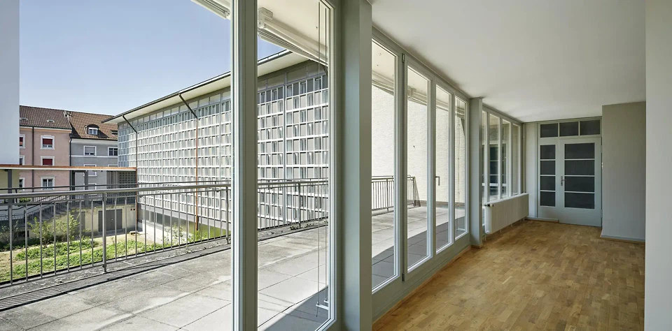 Terrasse der Wohnung zum Kirchenhof