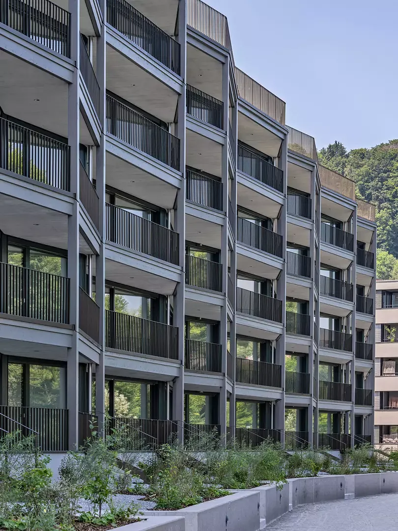 Reussinsel III, Luzern - Aussen Fassade Nord