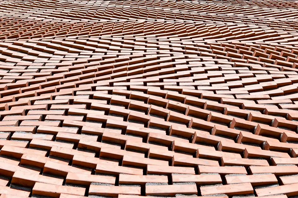 Parametric façade bricks detail, Kitrvs Winery, Gramazio Kohler Research, ETH Zurich, 2019
