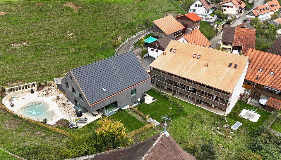 Luftperspektive Wohnüberbauung