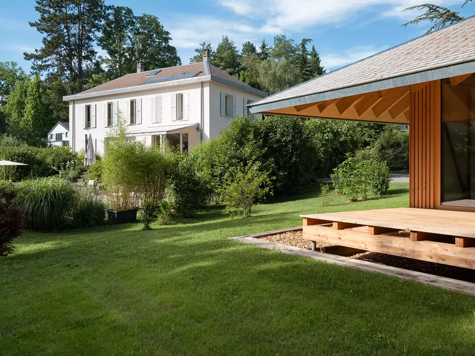 Maison existante et maison du Cèdre