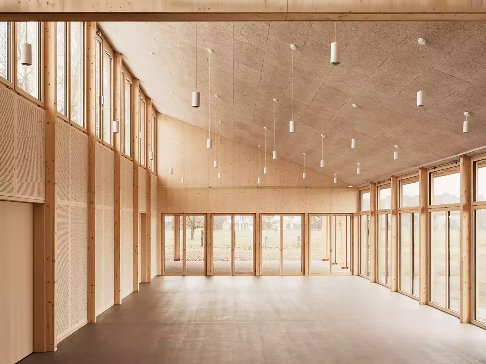 Vue intérieure de la salle