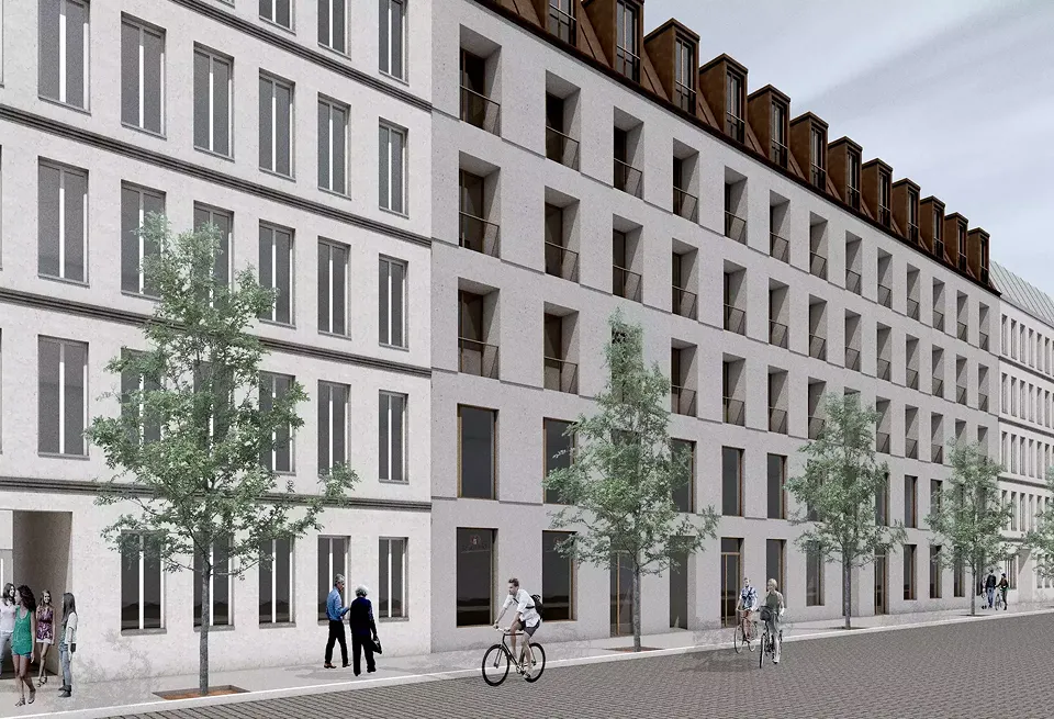 Vue depuis la rue