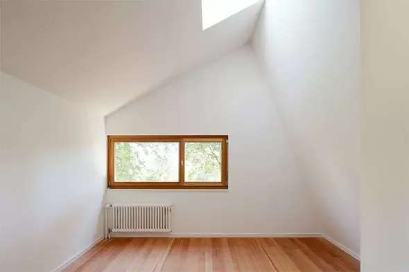 Das erweiterte Zimmer im Obergeschoss