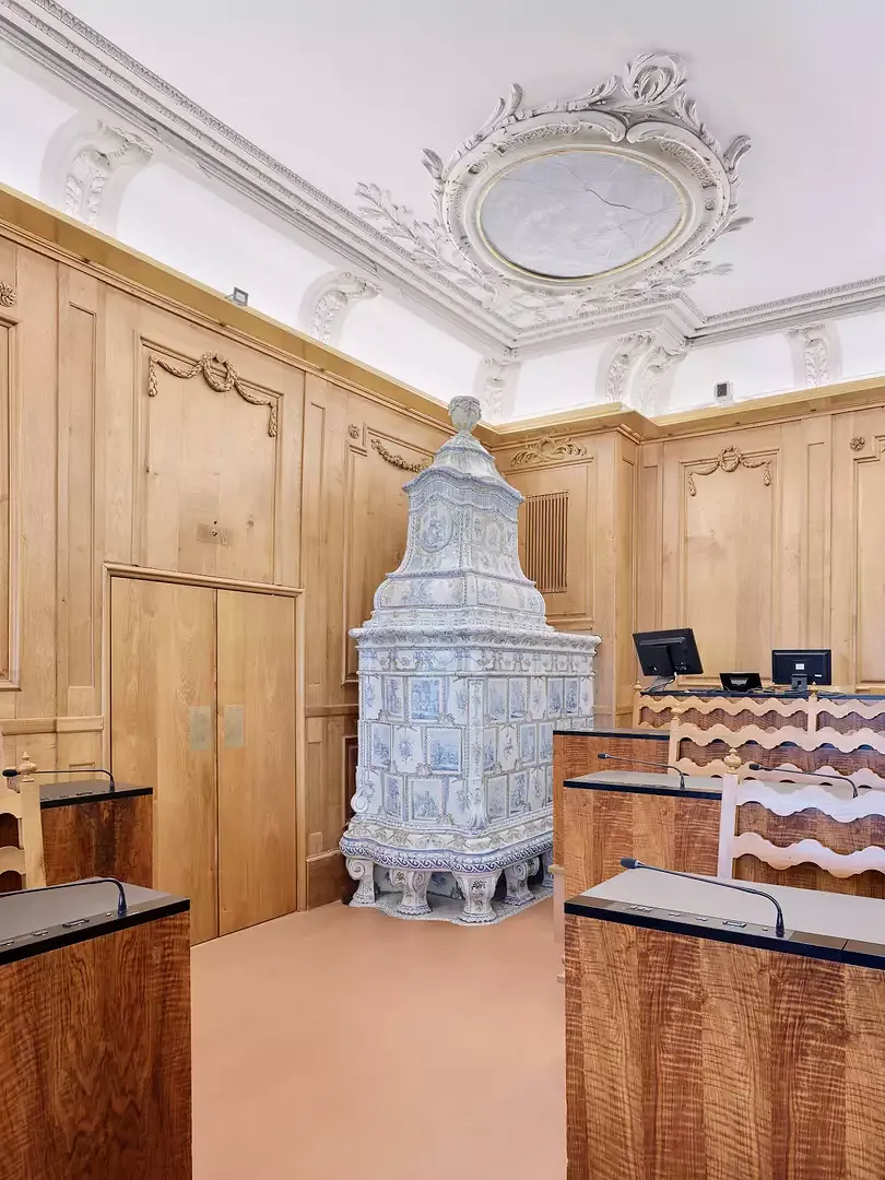 Entrée de la salle du Grand Conseil