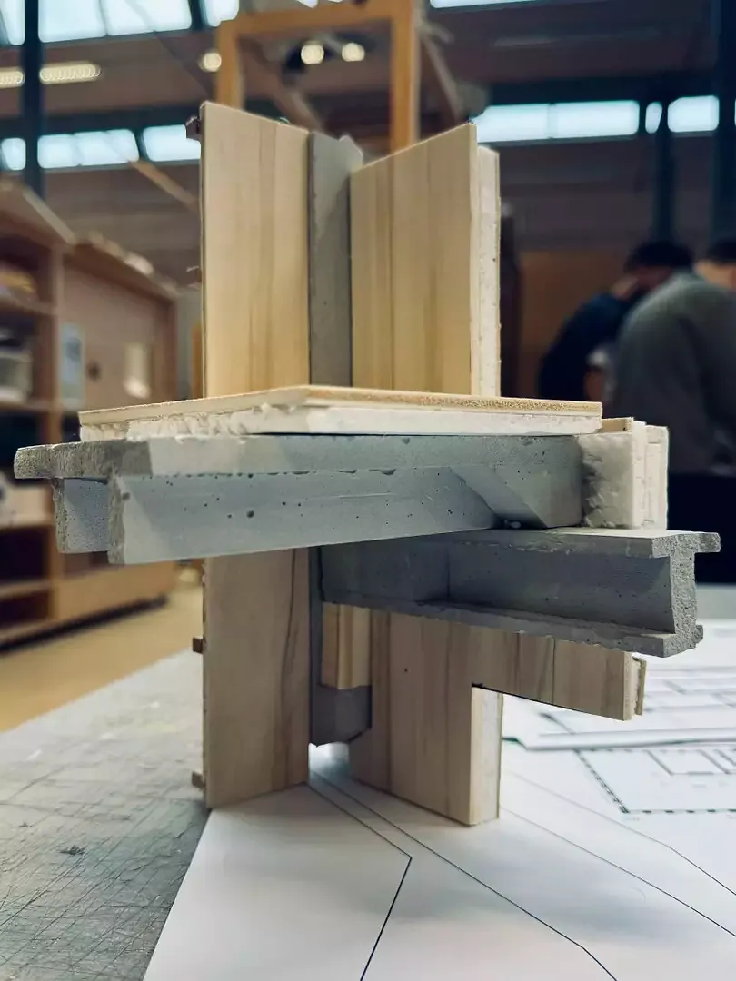 Assemblage et construction à l'échelle 1:20 (Christian Schlag, thèse de BSc)