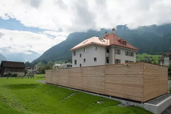 Rückseitige Fassade
