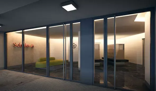 entrée la nuit (Visualisation)