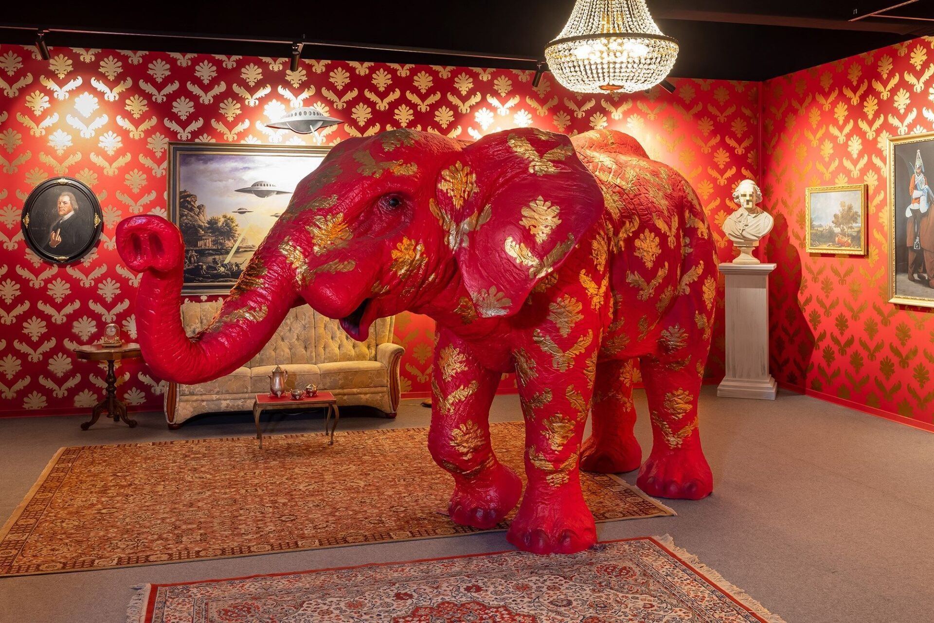 «The Elephant in the Room» Hommage an Banksys Ausstellung «Barely Legal» in Los Angeles, 2006 © Dominik Gruss