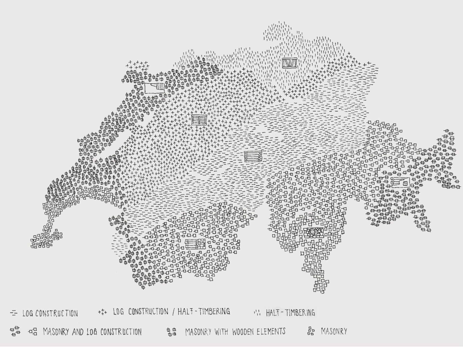 Karte der Ressourcen und Konstruktionsmethoden | Foto © gta Verlag